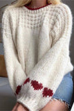 Genevieve Heart Detail Sweater