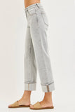 Lila Crop Jean Light Grey