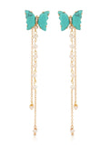 Turquoise Butterfly Dangle Earrings