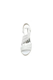 Patent Lace Pattern Peep Toe Chunky Wedding