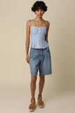 Lunaria Pinstripe Corset Top