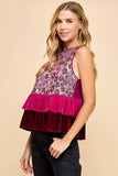 Mona Sequined Peplum Top