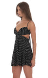 Lucy in the Sky Polka Dot Cutout Dress