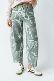 Maddison Camo Barrel Jeans FINAL SALE