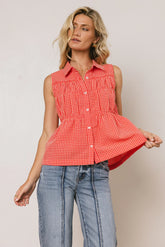 Lea Gingham Blouse FINAL SALE