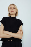 Dani Mock Neck Fitted Top