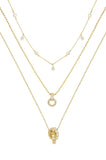 Dainty Crystal Trio Necklace Set