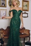 HELENA GOWN Off Shoulder Sequin Glitter Dress