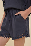 Poppy Eyelet Drawstring Shorts