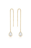 Barely There Chain and Crystal Dangle Earrings