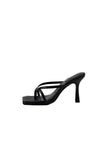 Outdoor Peep Toe Sandals Stiletto Heel Microfiber Leather Fashion Shoes