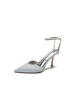 Cocktail Pointed Toe Crystal Strap High Heels