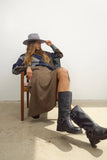 Steve Madden Astor Black Leather Boots