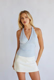Jazzlyn Halter V Neck Top
