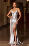 ROMINA GOWN LINEAR HOT STONE FITTED DRESS