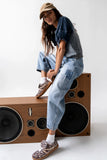 Jane Patchwork Barrel Jeans FINAL SALE