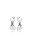 Open Toe Pearl Stiletto Heels