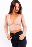 Evette Cutout Long Sleeve Top