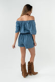 Marina Denim Romper