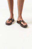 Lola Platform Sandal in Brown
