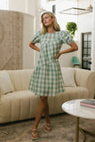 Hope Asymmetrical Gingham Dress FINAL SALE