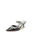 Rhinestone Pointed Toe Wedding Stiletto Heels