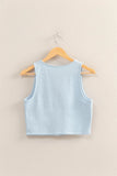 Ash Cropped Vest