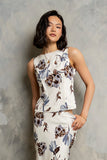 Eden Floral Top in Cream