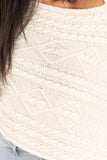 Margo Textured Knit Poncho Top
