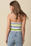 Alison Striped Knit Top Lilac Combo