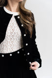 Georgie Pearl Button Front Jacket