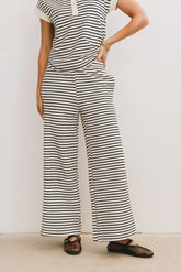 Zia Striped Bottoms in Black