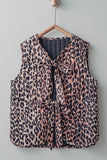 Leopard Print Padded Vest
