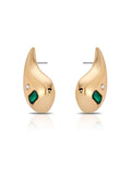 Emerald Droplet Earrings