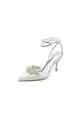 Rhinestone Pointed Toe Stiletto Heels