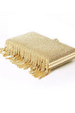 Tassels Golden Exquisite Square Party Handbag