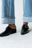 Tessa Western Mule in Black