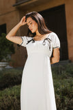 Quincy Lace Trim Midi Dress