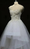 Mini High Neck Sleeveless Bell Beading Zipper Keyhole Tulle Lace Dress