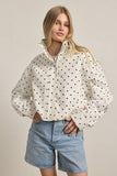Alessia Polka Dot Pullover Jacket