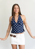 Gina Denim Mini Skirt White