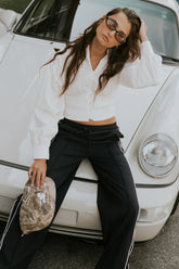 Yena Smocked Blouse in White