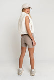 Ginny Fur Vest in Ivory