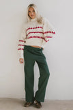 Astrid Track Pants in Green FINAL SALE