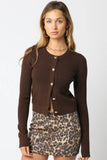 Taryn Knit Button Top