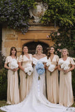 Gorgeous Mermaid Off the Shoulder White Satin Wedding Dresses