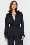 Nora Tie Satin Blazer