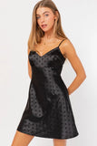 Heidi Polka Dot Satin Dress