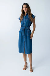 Randall Denim Midi Dress