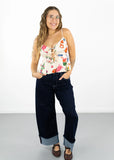 Alma Tie Front Top